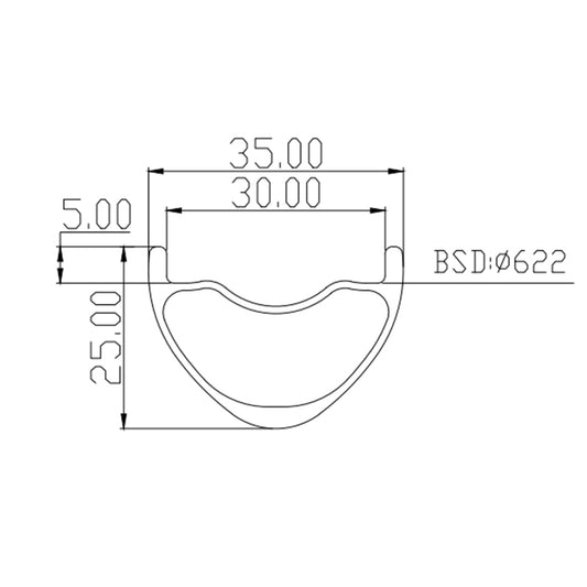 29" MTB Rim 35mm super light