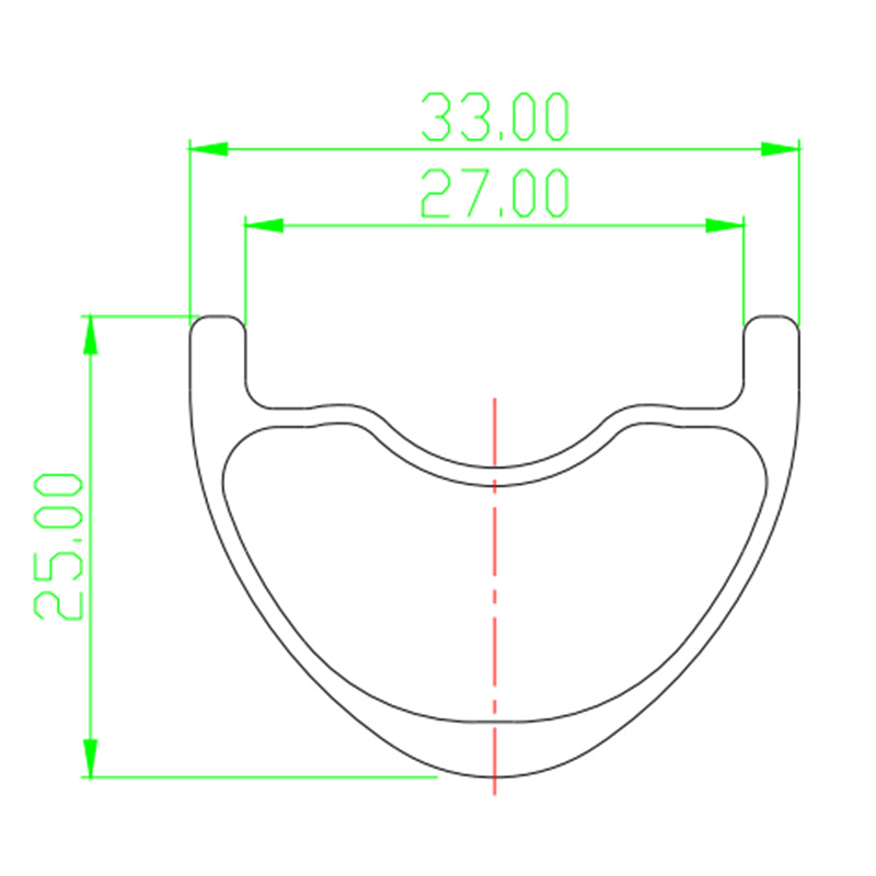 29" MTB Rim 33mm asymmetric
